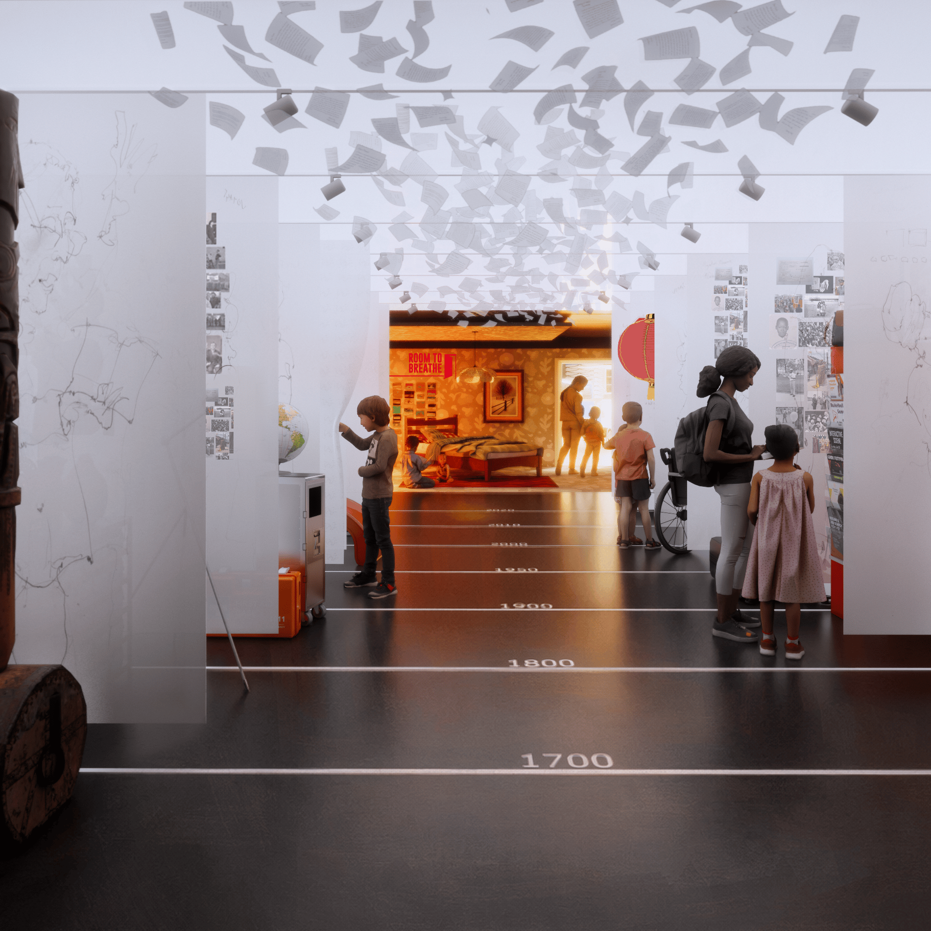 A CGI of the proposed Migration Museum