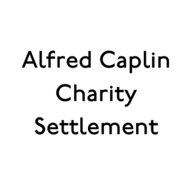 Alfred Caplin Charity Settlement