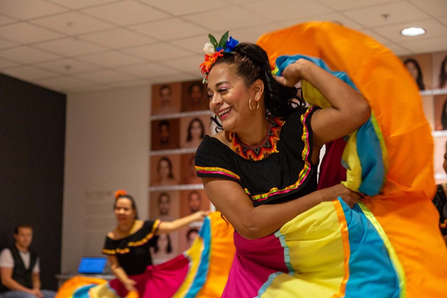 An image of dancers at a Migration Museum event